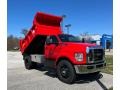 Race Red - F750 Super Duty XL Regular Cab Dump Truck Photo No. 3