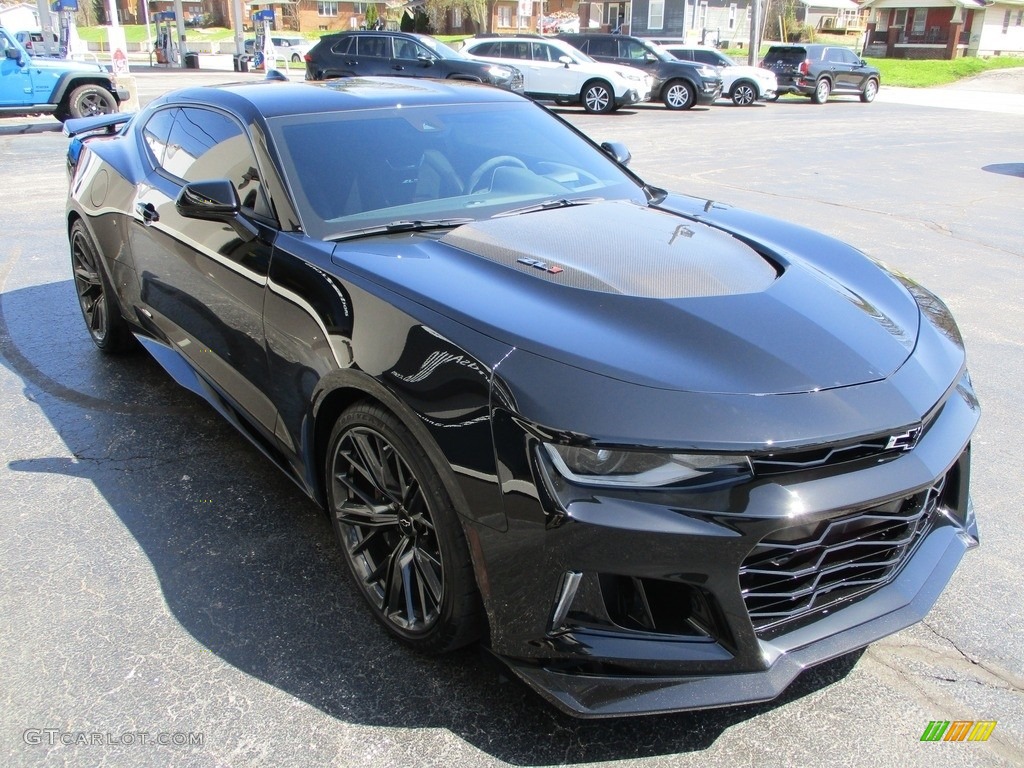 Black 2022 Chevrolet Camaro ZL1 Coupe Exterior Photo #144086561