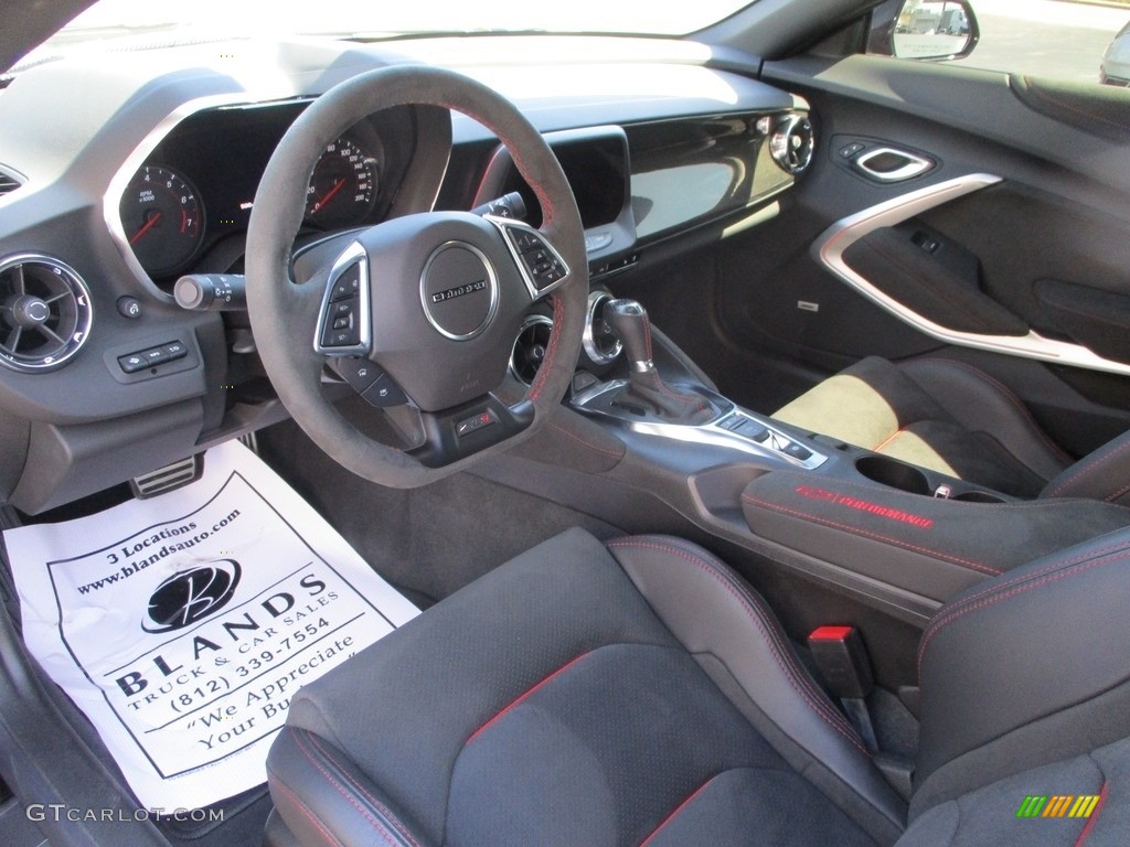 Jet Black/Red Accents Interior 2022 Chevrolet Camaro ZL1 Coupe Photo #144086573