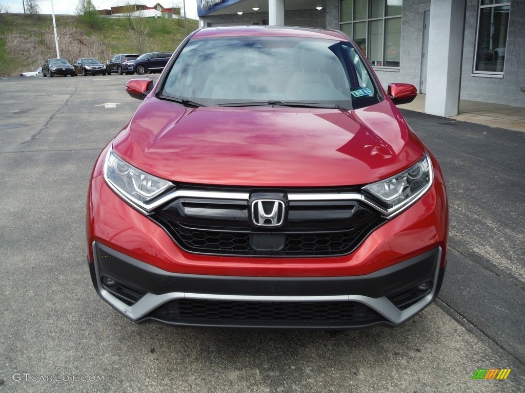 2020 CR-V EX AWD - Radiant Red Metallic / Ivory photo #5