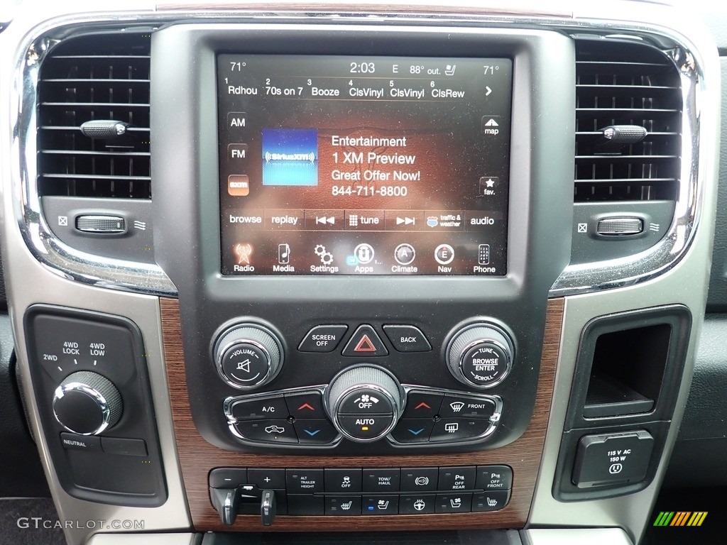 2016 Ram 2500 Laramie Crew Cab 4x4 Controls Photo #144087071