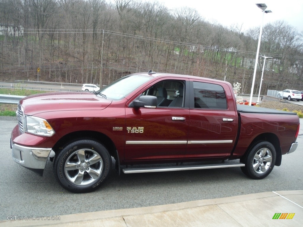 2018 1500 Big Horn Crew Cab 4x4 - Delmonico Red Pearl / Black/Diesel Gray photo #17