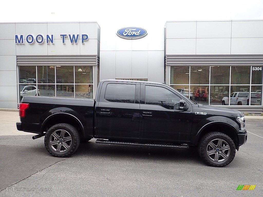 2020 F150 Lariat SuperCrew 4x4 - Agate Black / Black photo #1