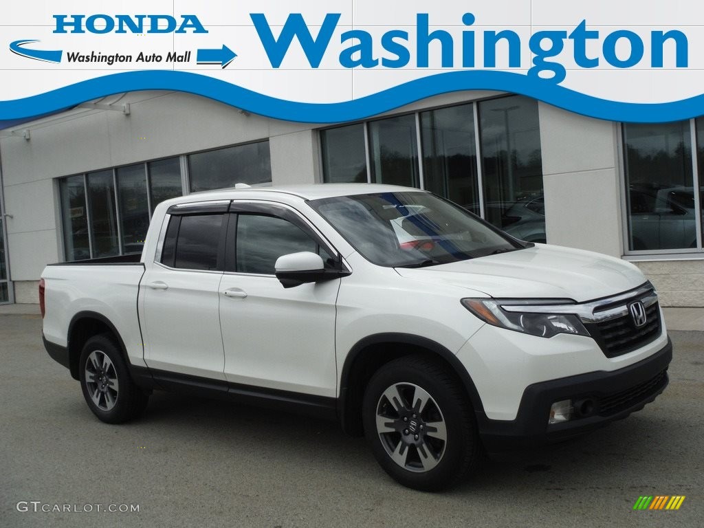 2018 Ridgeline RTL-T AWD - White Diamond Pearl / Black photo #1