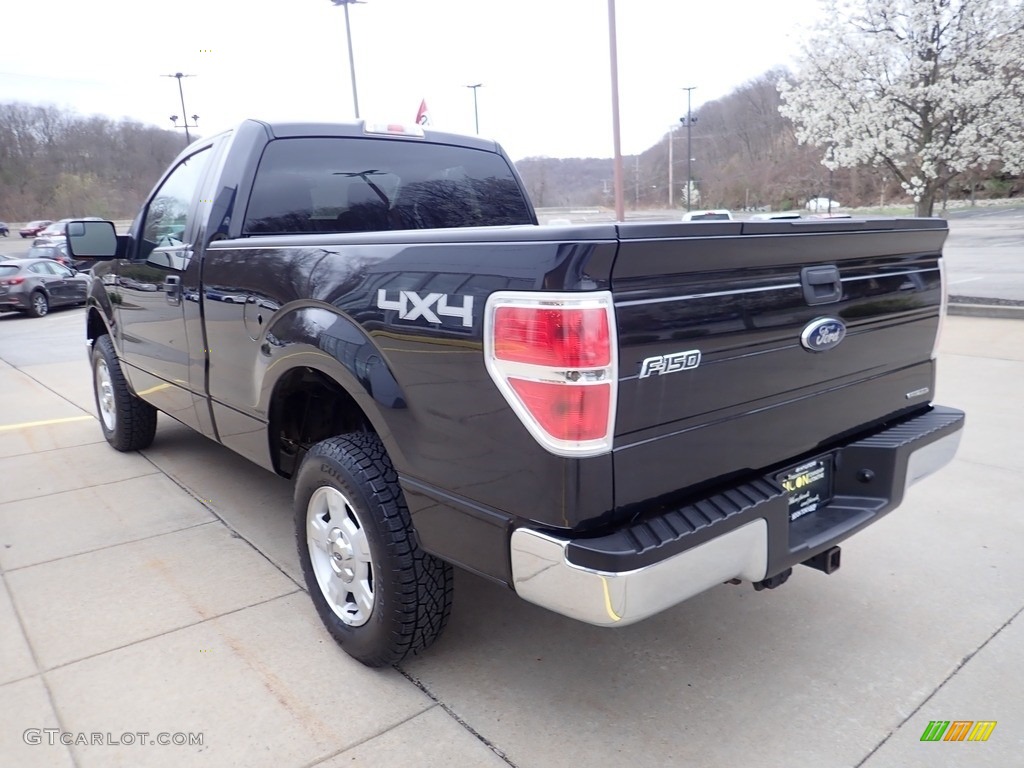 2014 F150 XLT Regular Cab 4x4 - Tuxedo Black / Pale Adobe photo #4