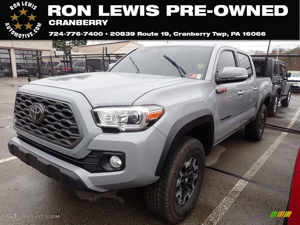 2021 Tacoma TRD Off Road Double Cab 4x4 - Silver Sky Metallic / TRD Cement/Black photo #1