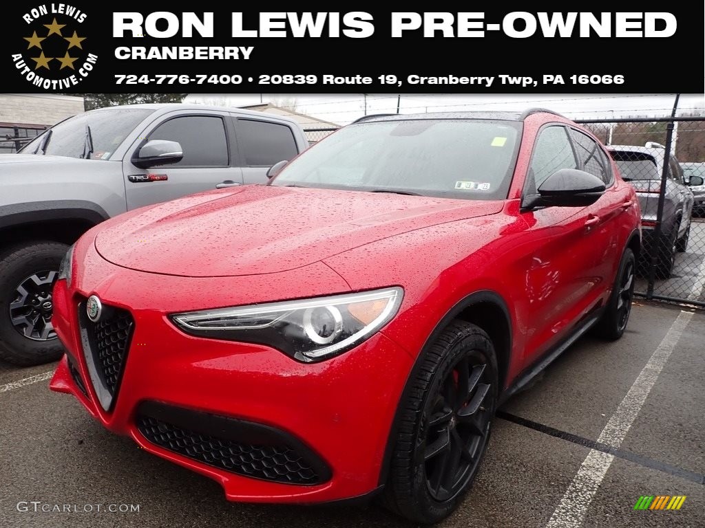 2019 Stelvio AWD - Alfa Rosso (Red) / Black photo #1