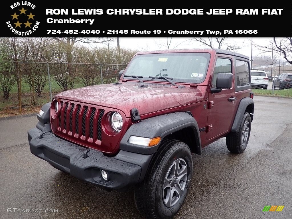 2022 Wrangler Sport 4x4 - Snazzberry Pearl / Black photo #1