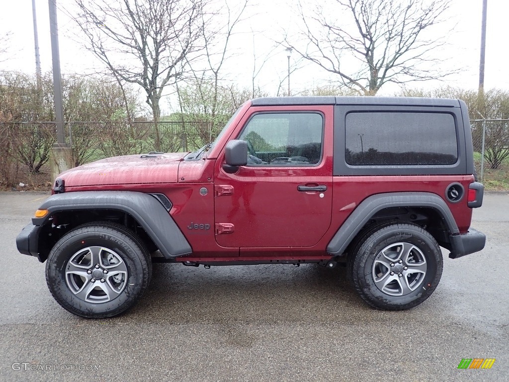 Snazzberry Pearl 2022 Jeep Wrangler Sport 4x4 Exterior Photo #144090923