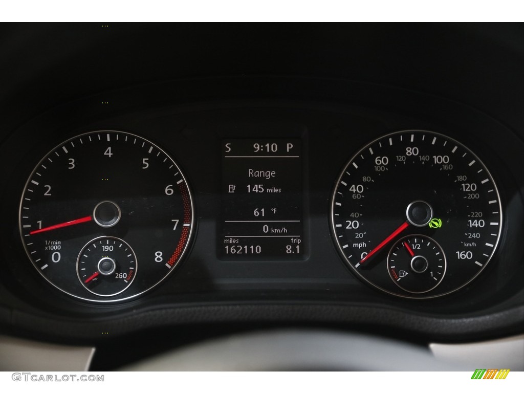 2012 Passat 2.5L SE - Black / Cornsilk Beige photo #8