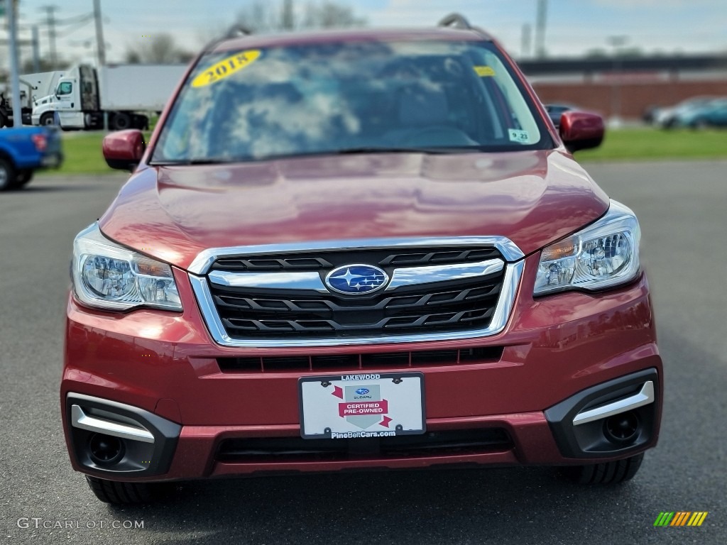 2018 Forester 2.5i Premium - Venetian Red Pearl / Platinum photo #15