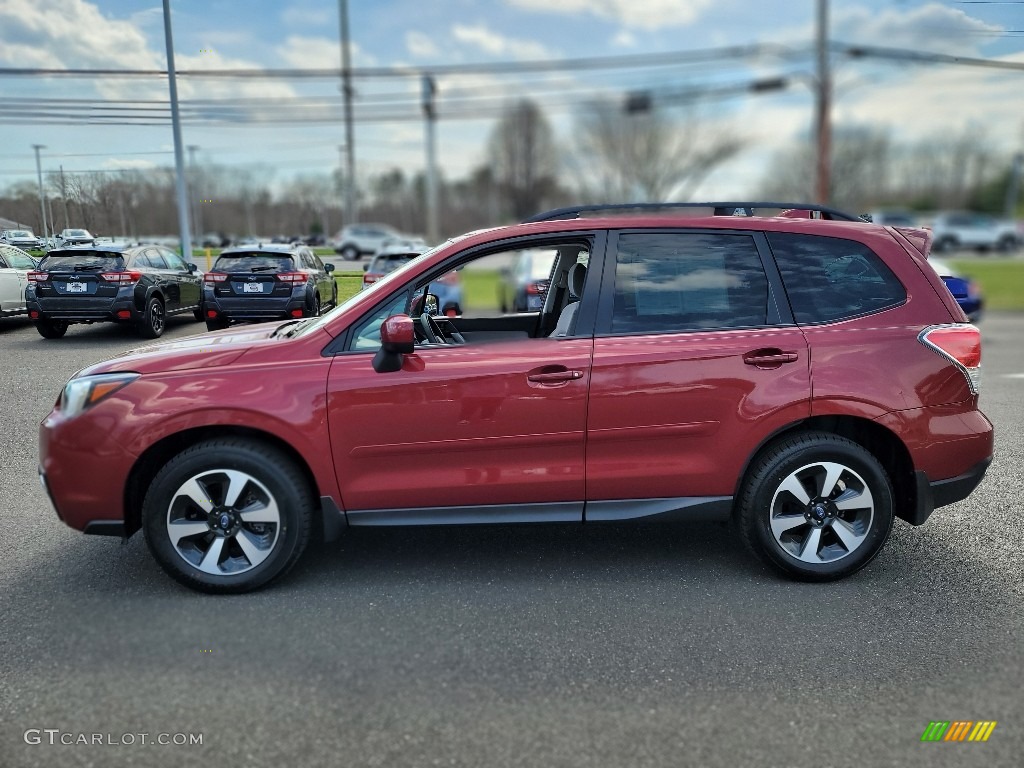 2018 Forester 2.5i Premium - Venetian Red Pearl / Platinum photo #16