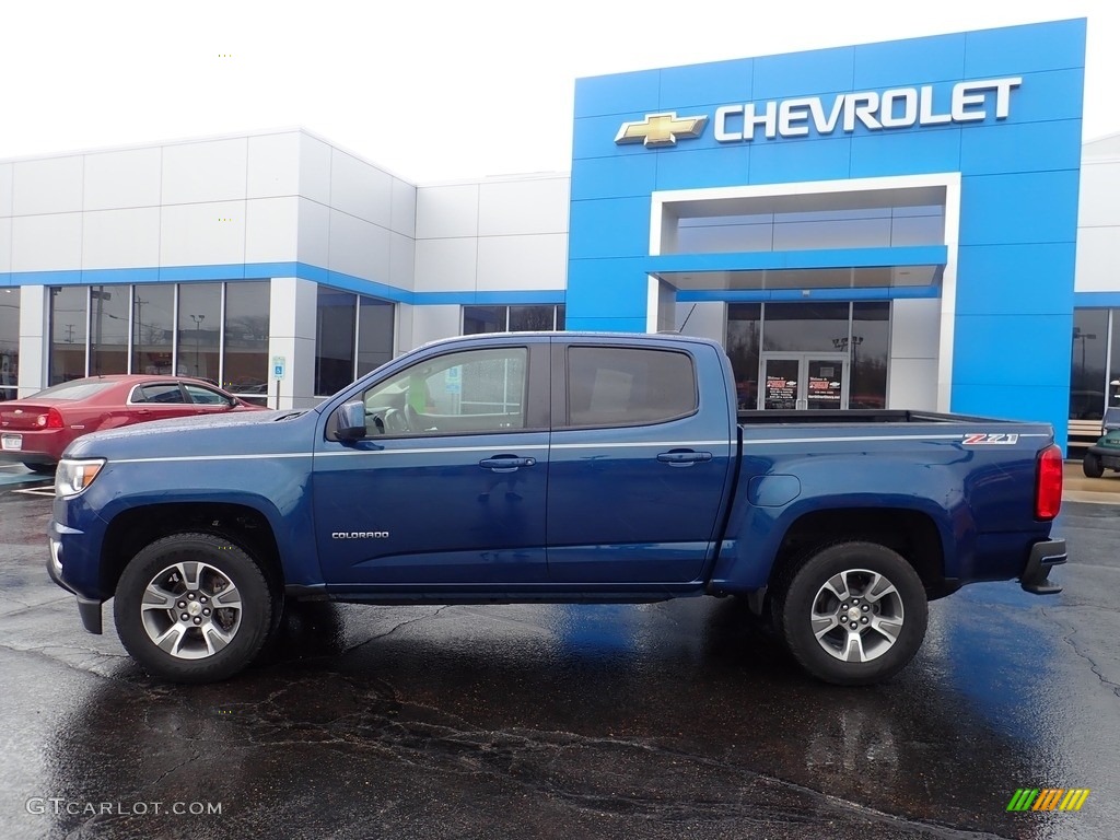 2019 Colorado Z71 Crew Cab 4x4 - Pacific Blue Metallic / Jet Black/Dark Ash photo #3