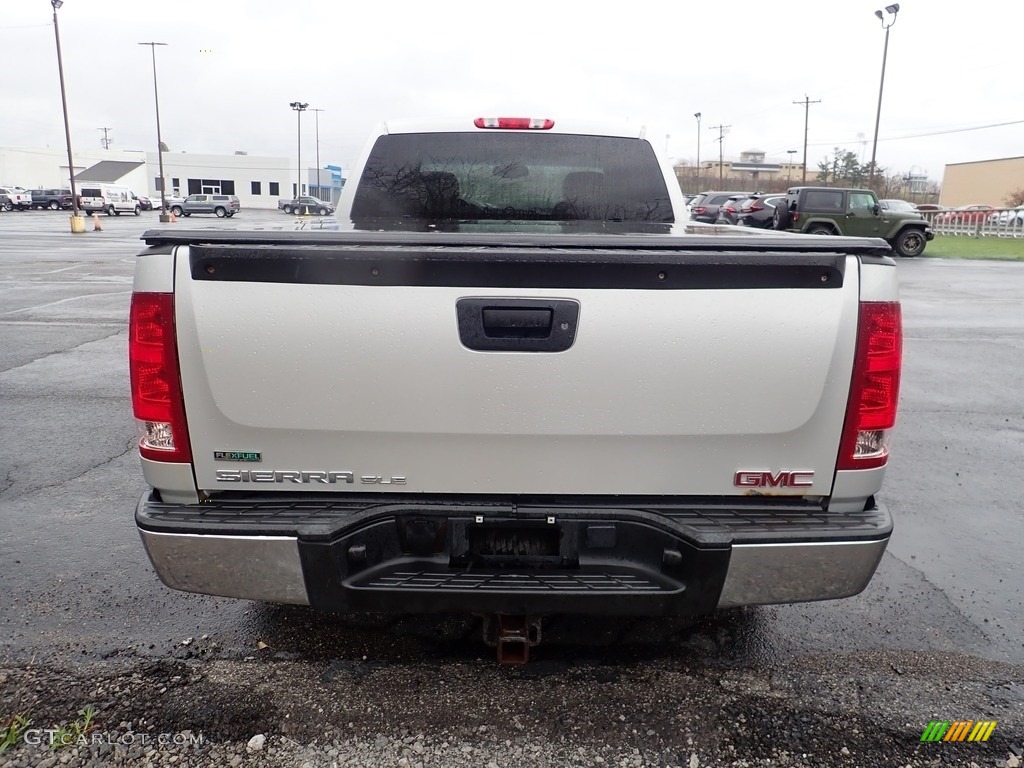 2010 Sierra 1500 SLE Extended Cab 4x4 - Pure Silver Metallic / Dark Titanium/Light Titanium photo #4