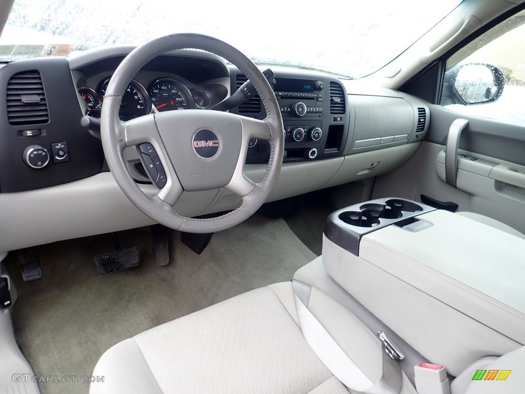 2010 Sierra 1500 SLE Extended Cab 4x4 - Pure Silver Metallic / Dark Titanium/Light Titanium photo #15