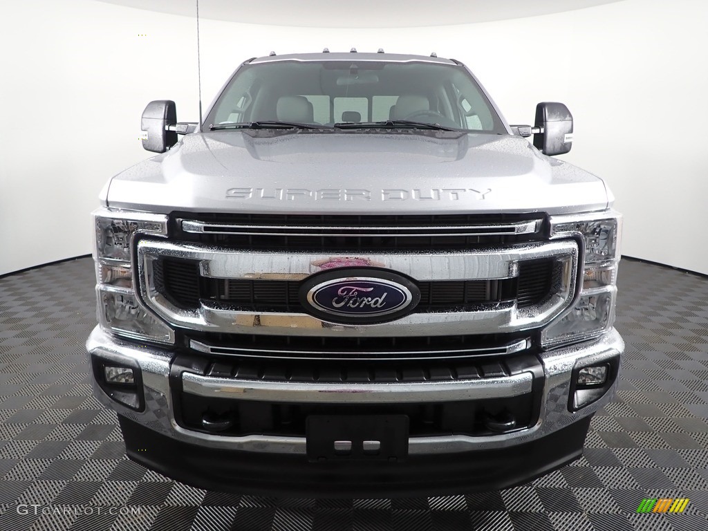 2022 F250 Super Duty XLT Crew Cab 4x4 - Iconic Silver / Medium Earth Gray photo #5