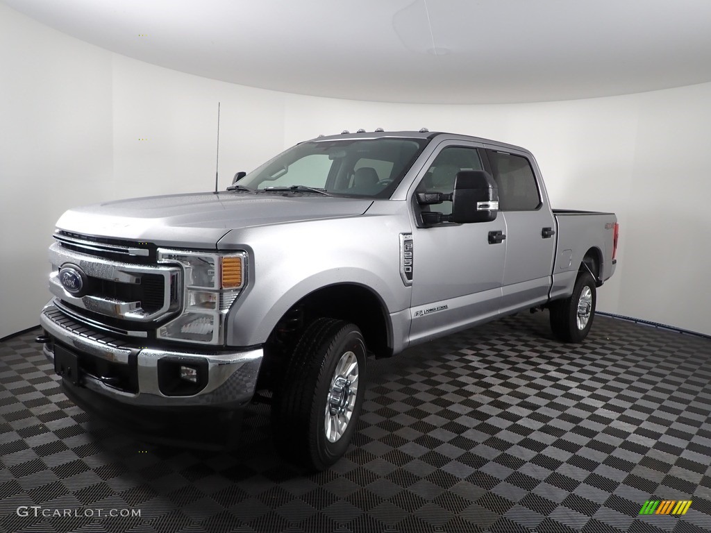 2022 F250 Super Duty XLT Crew Cab 4x4 - Iconic Silver / Medium Earth Gray photo #8