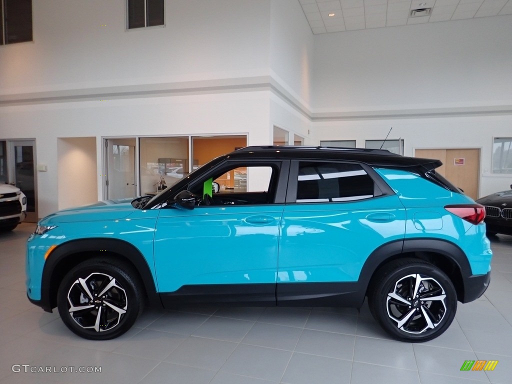 Oasis Blue 2021 Chevrolet TrailBlazer RS AWD Exterior Photo #144092858