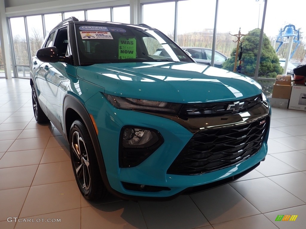 2021 TrailBlazer RS AWD - Oasis Blue / Jet Black photo #12