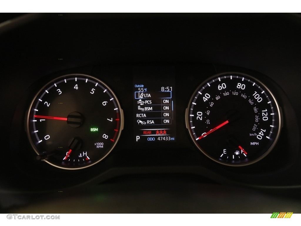 2019 RAV4 XLE - Silver Sky Metallic / Light Gray photo #8