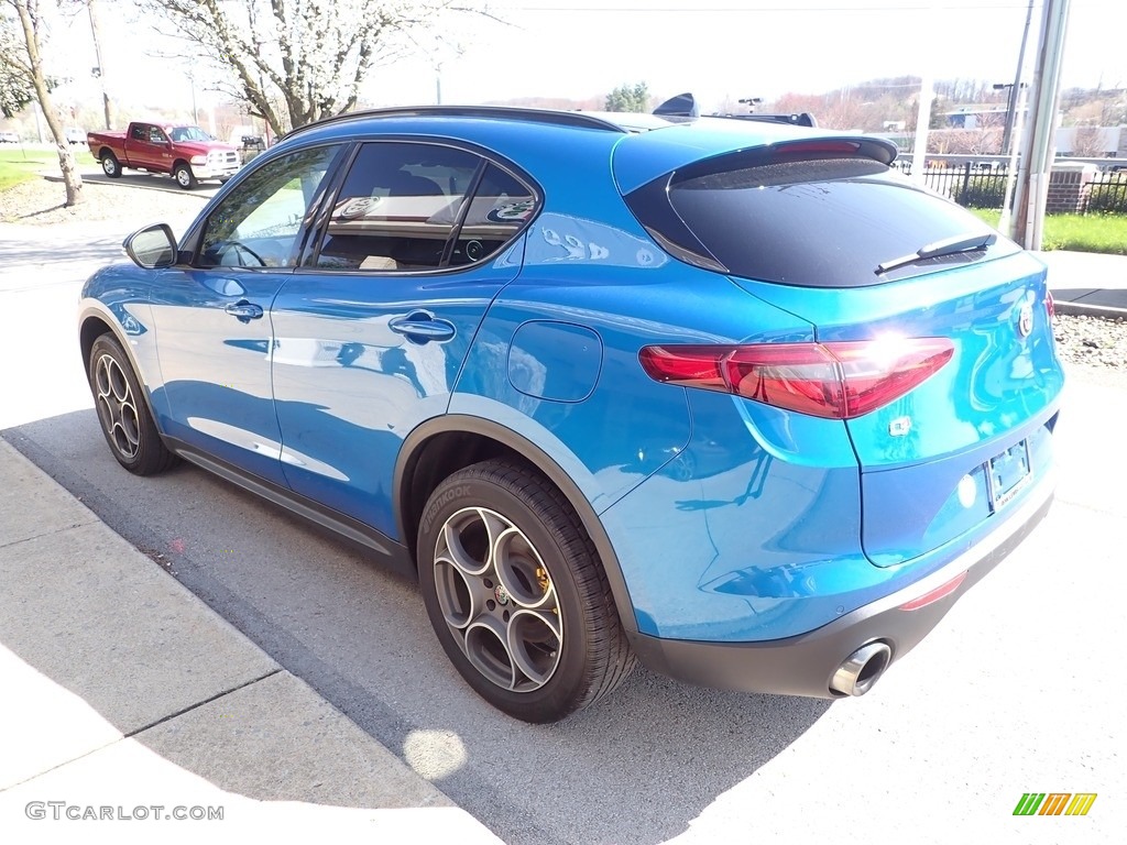 2019 Stelvio Sport AWD - Misano Blue Metallic / Black photo #6
