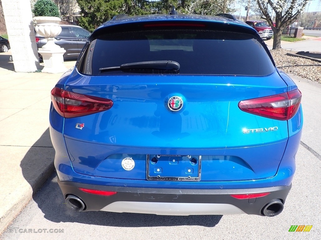 2019 Stelvio Sport AWD - Misano Blue Metallic / Black photo #7