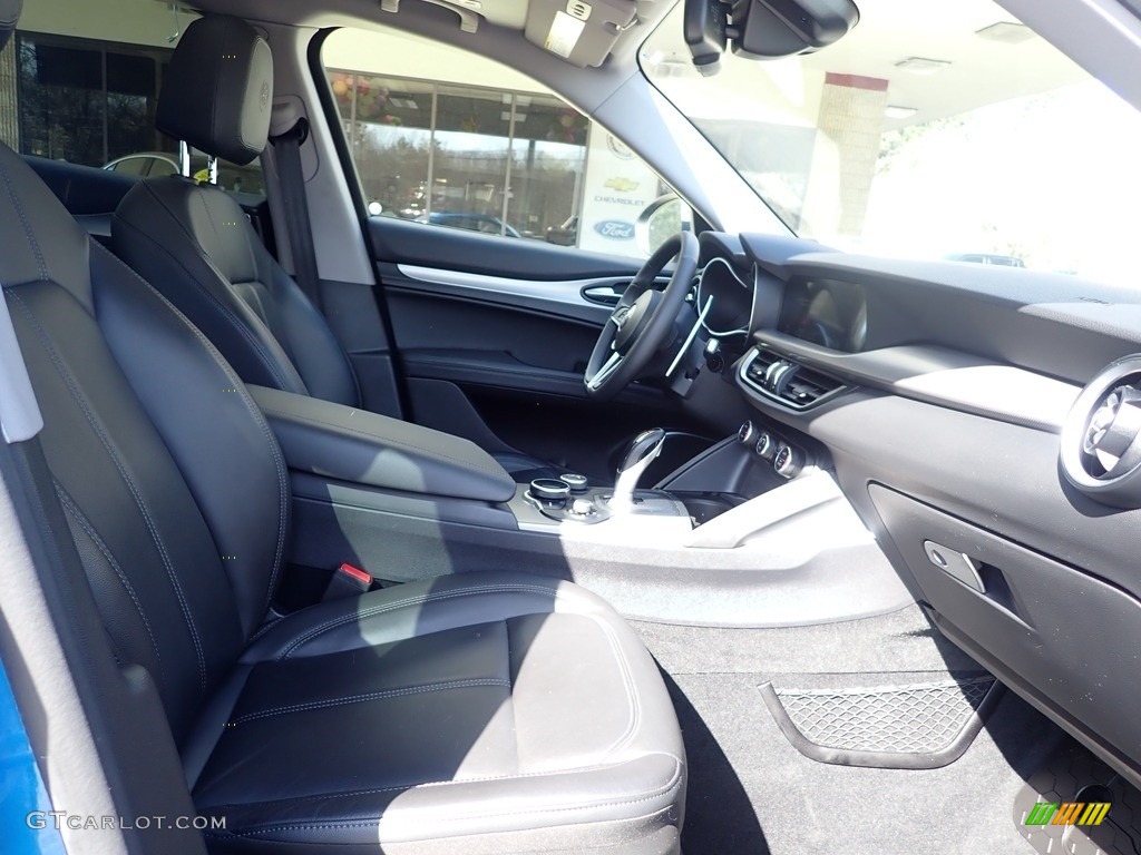 2019 Stelvio Sport AWD - Misano Blue Metallic / Black photo #12
