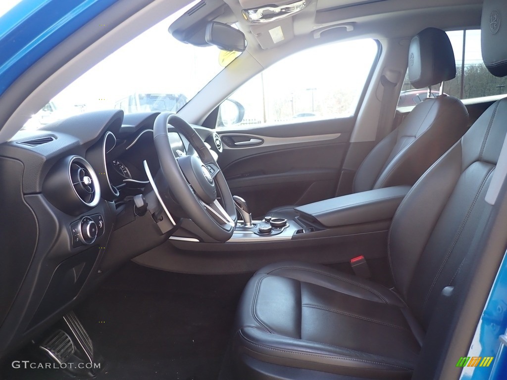 2019 Stelvio Sport AWD - Misano Blue Metallic / Black photo #14