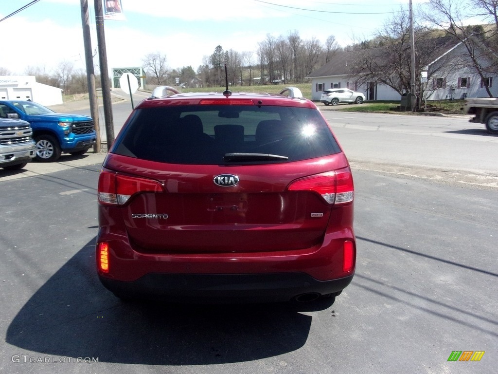 2014 Sorento LX AWD - Remington Red / Black photo #4