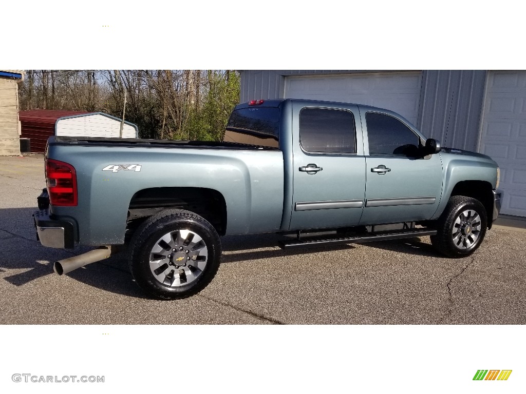 2013 Silverado 2500HD LTZ Crew Cab 4x4 - Blue Granite Metallic / Ebony photo #6