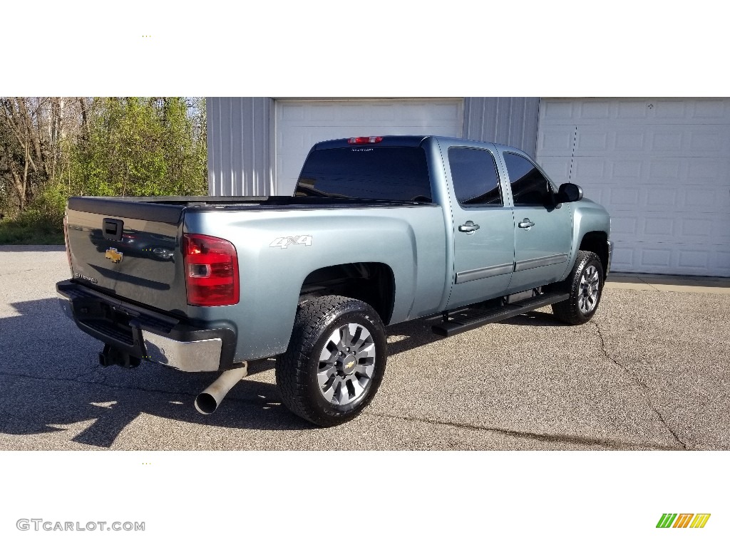 2013 Silverado 2500HD LTZ Crew Cab 4x4 - Blue Granite Metallic / Ebony photo #11