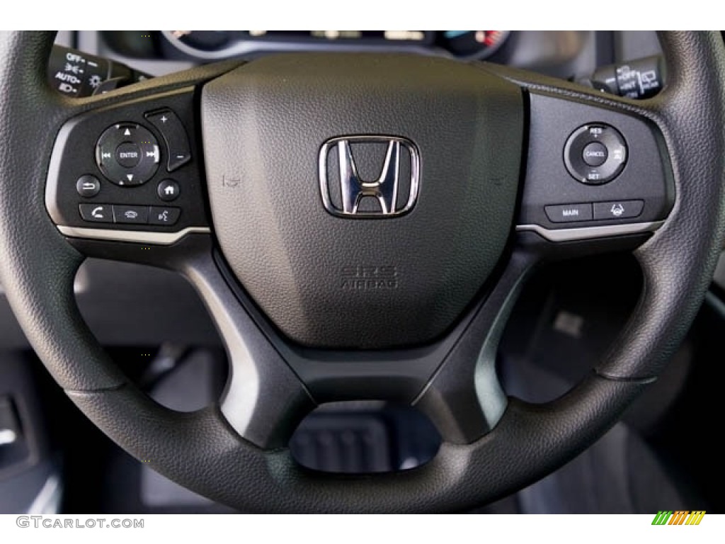 2022 Honda Pilot Sport Black Steering Wheel Photo #144098381