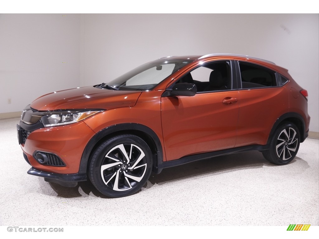 2019 HR-V Sport AWD - Orangeburst Metallic / Black photo #3