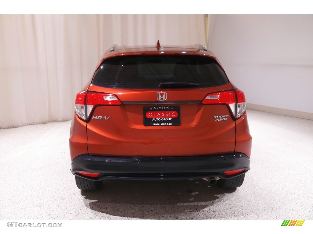 2019 HR-V Sport AWD - Orangeburst Metallic / Black photo #17