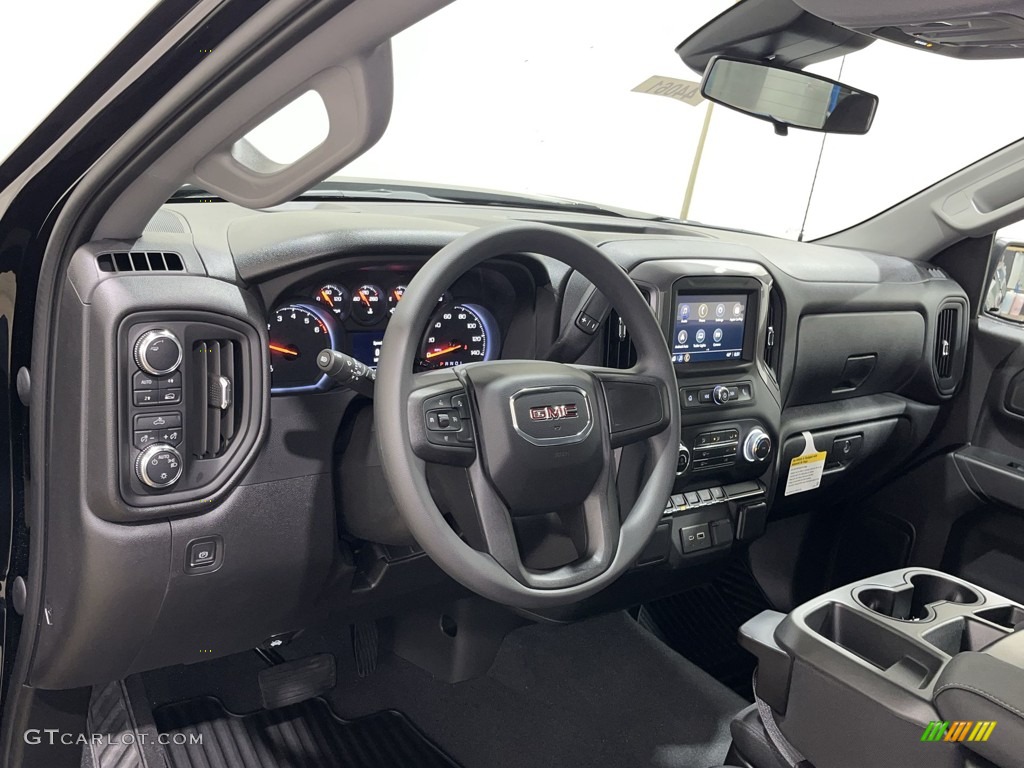 2022 GMC Sierra 1500 Pro Regular Cab 4WD Jet Black Dashboard Photo #144100361