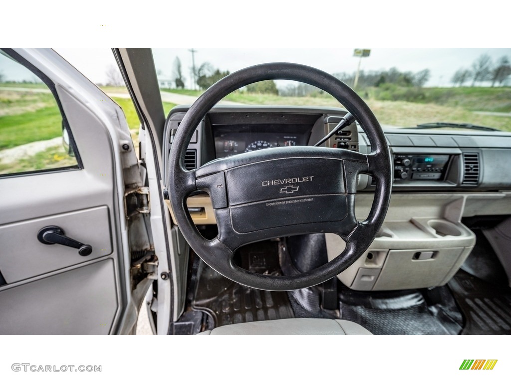 1995 Chevrolet Astro Cargo Van Charcoal Steering Wheel Photo #144101627