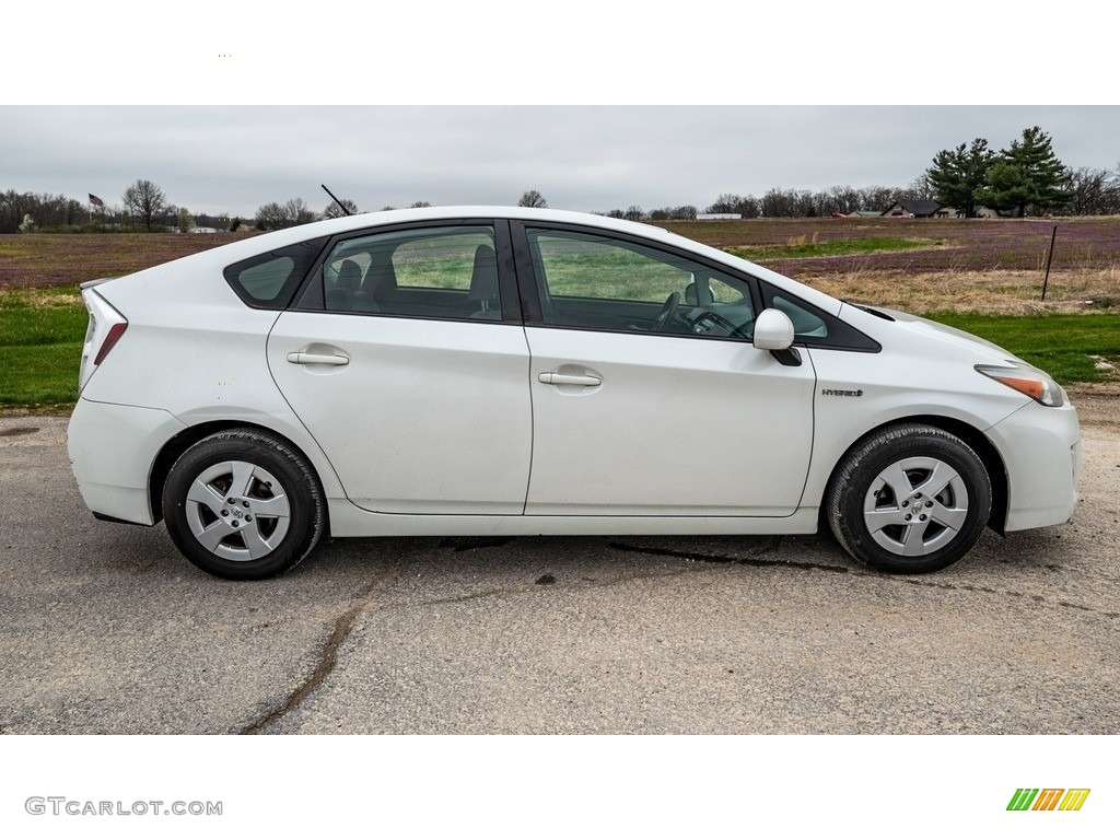2010 Prius Hybrid II - Blizzard White Pearl / Dark Gray photo #3