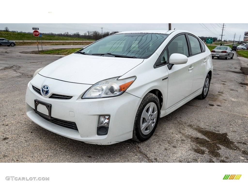 2010 Prius Hybrid II - Blizzard White Pearl / Dark Gray photo #8
