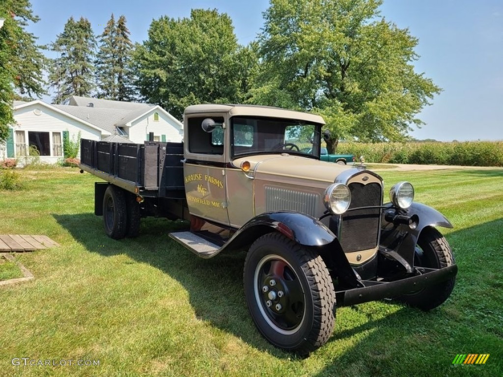 Army Beige 1931 Ford Model A Delivery Truck Exterior Photo #144104609