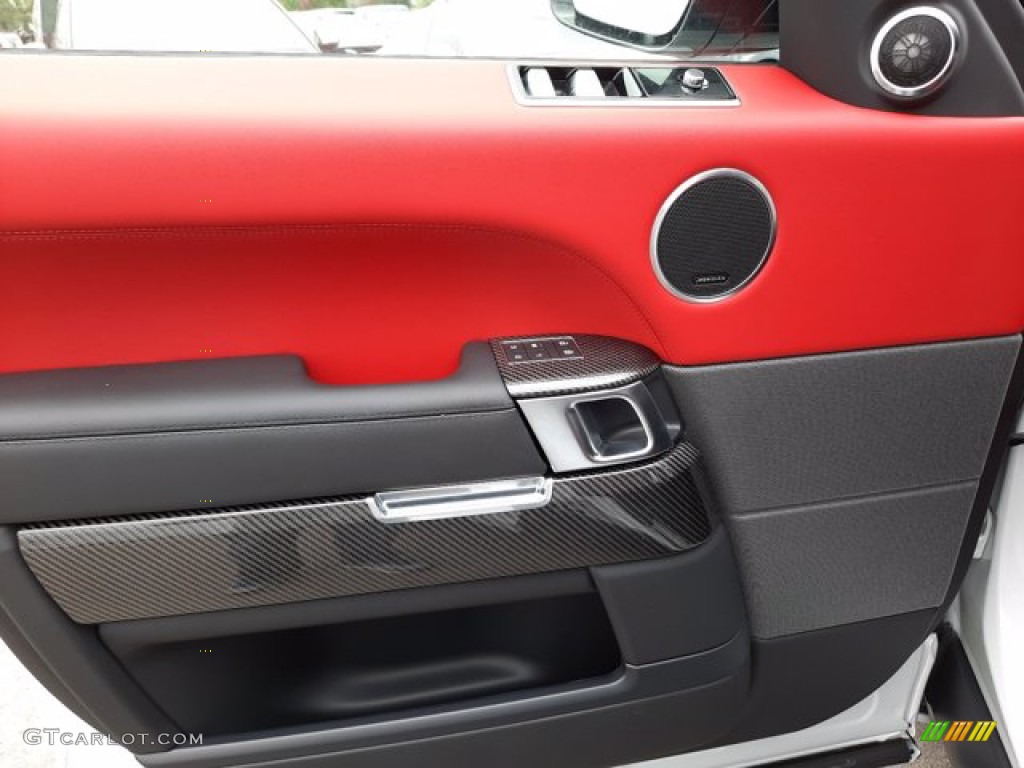 2022 Land Rover Range Rover Sport SVR Pimento/Ebony Door Panel Photo #144105276