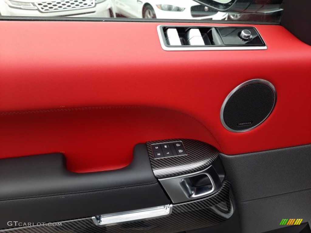 2022 Land Rover Range Rover Sport SVR Pimento/Ebony Door Panel Photo #144105288