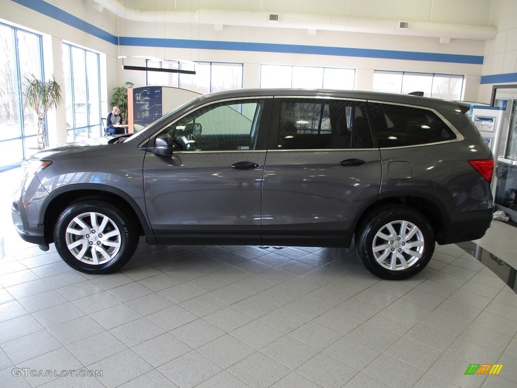 Modern Steel Metallic 2019 Honda Pilot LX AWD Exterior Photo #144105427