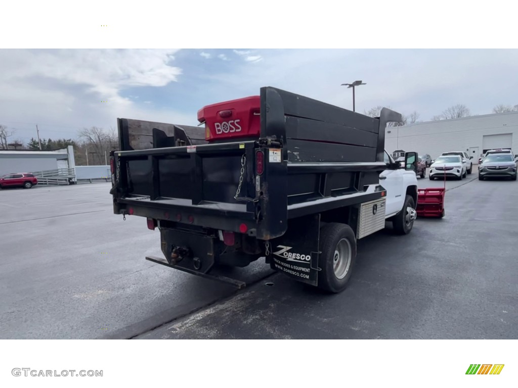 2019 Silverado 3500HD Work Truck Regular Cab 4x4 Dump Truck - Summit White / Dark Ash/Jet Black photo #8