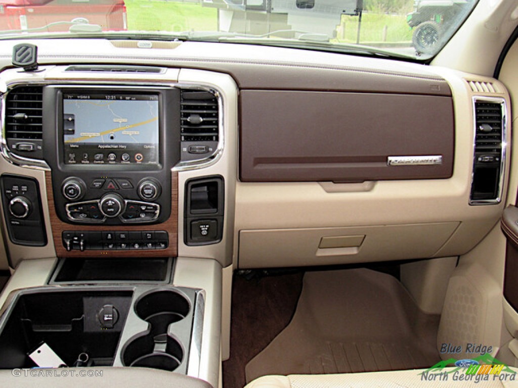 2015 Ram 2500 Laramie Crew Cab 4x4 Canyon Brown/Light Frost Beige Dashboard Photo #144106674