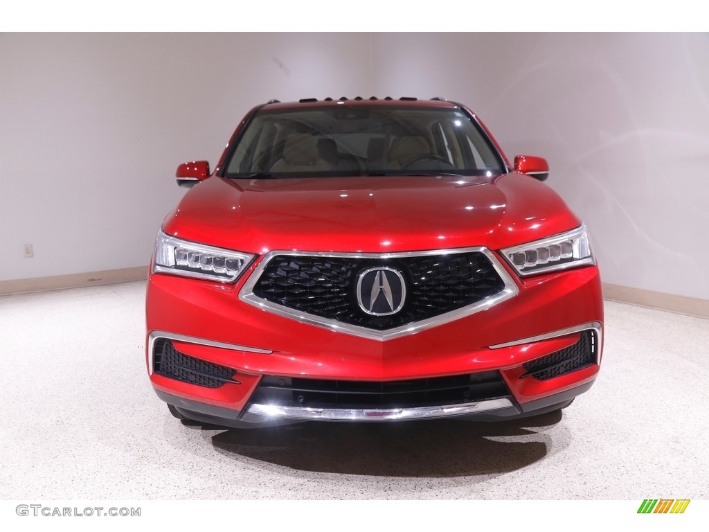 2019 MDX Technology SH-AWD - Performance Red Pearl / Parchment photo #2