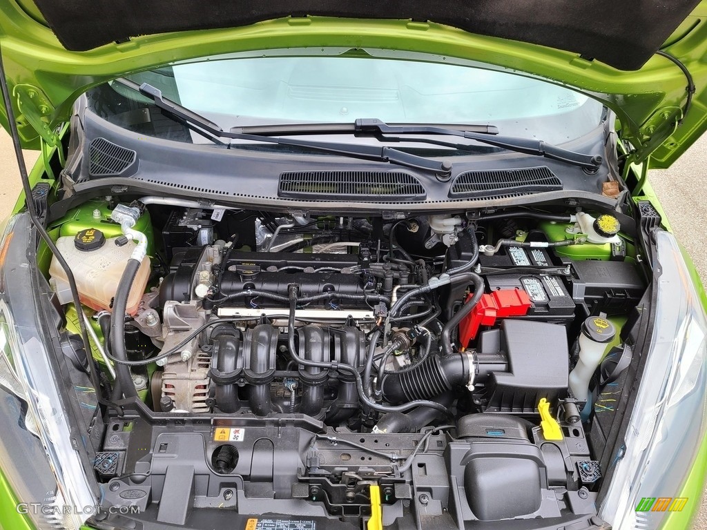 2019 Fiesta SE Sedan - Outrageous Green / Charcoal Black photo #38