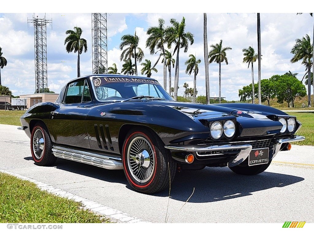 Tuxedo Black 1966 Chevrolet Corvette Sting Ray Coupe Exterior Photo #144111316