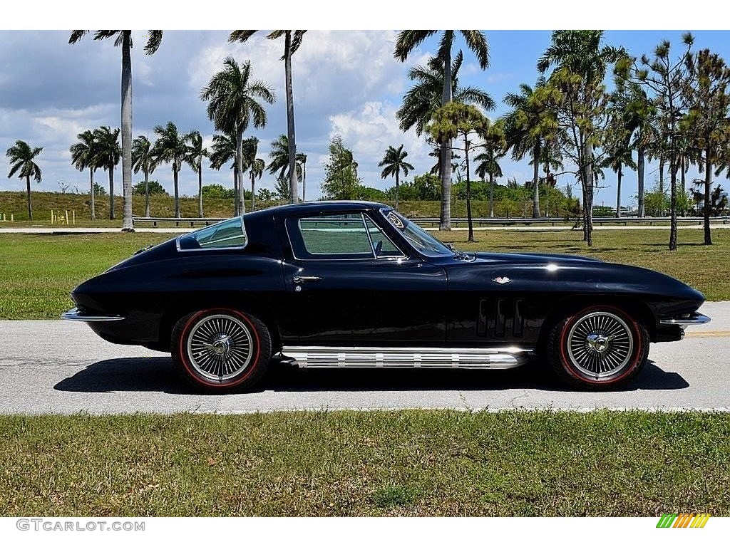Tuxedo Black 1966 Chevrolet Corvette Sting Ray Coupe Exterior Photo #144111349