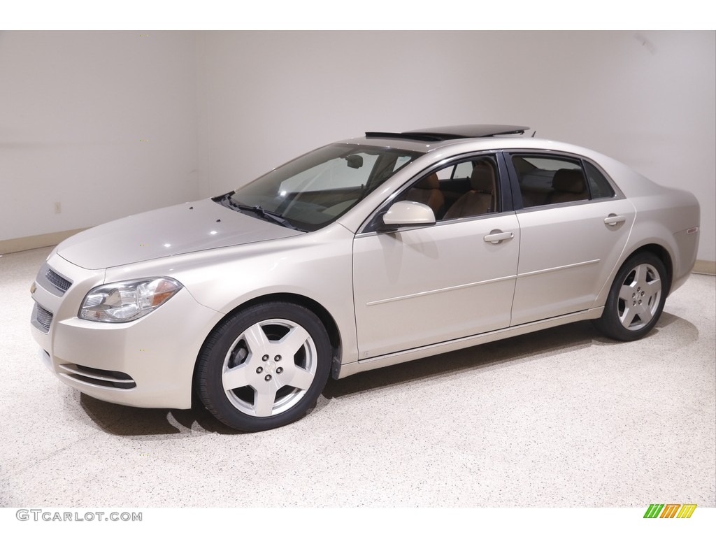 2009 Malibu LT Sedan - Gold Mist Metallic / Cocoa/Cashmere photo #3