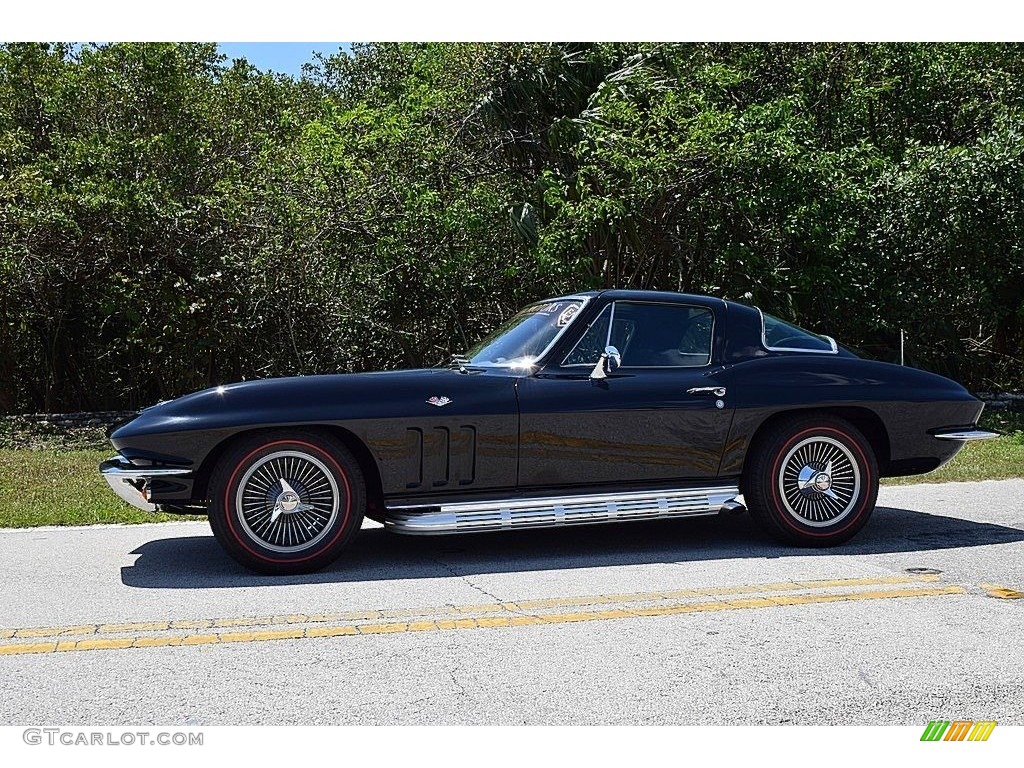 Tuxedo Black 1966 Chevrolet Corvette Sting Ray Coupe Exterior Photo #144111421